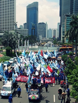 Workers Union Demo, Jakarta, Oct 2012